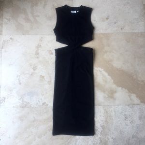 Cheap Monday Black Cutout Midi Dress